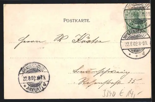 AK Wolfenbüttel, Gasthaus Antoinettenruh, Besitzer Emil Beilicke