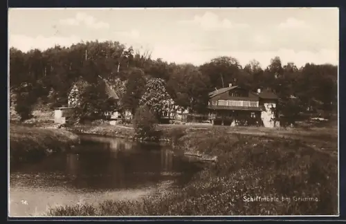 AK Grimma, Schiffmühle bei Grimma