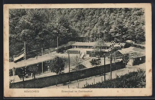 AK Remscheid, Strandbad im Eschbachtal