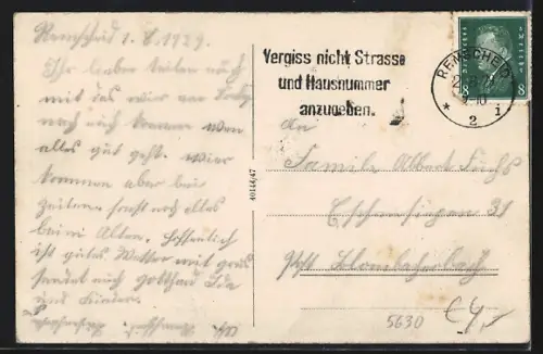 AK Remscheid, Strandbad im Eschbachtal