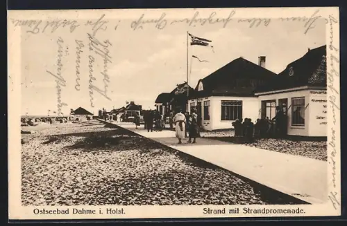AK Dahme i. Holst., Strand, Strandpromenade