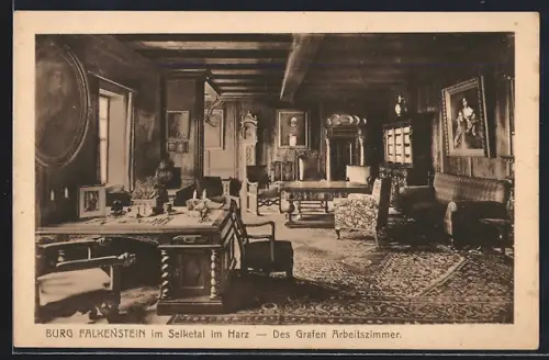 AK Burg Falkenstein im Selketal, Des Grafen Arbeitszimmer