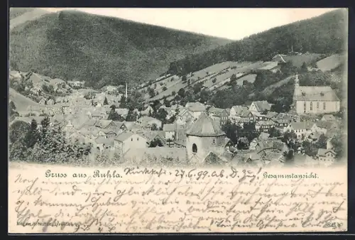 AK Ruhla, Gesamtansicht vom Ort