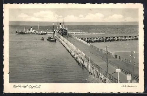 AK Dagebüll, Blick auf die Seebrücke