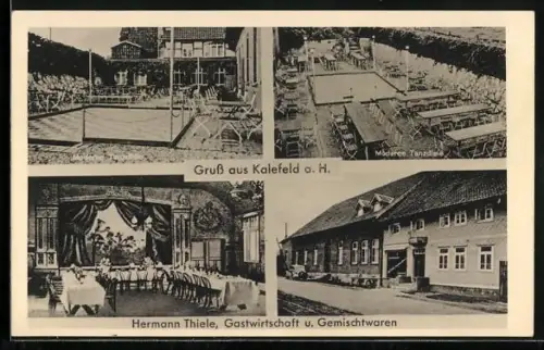 AK Kalefeld a. H., Gasthaus und Gemischwaren Hermann Thiele