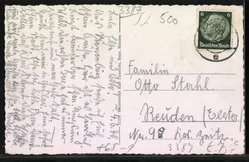 AK Vienenburg, Bahnhof, Radau, Kath. Kirche, Panorama