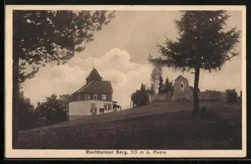 AK Riechheim, Riechheimer Berg, Aussichtsturm, Ruine