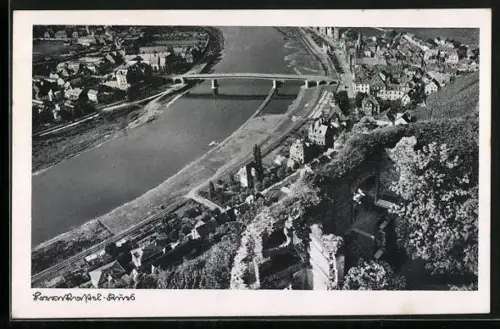 AK Bernkastel-Kues, Moselbrücke, Stadtansicht