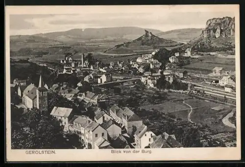AK Gerolstein, Blick von der Burg