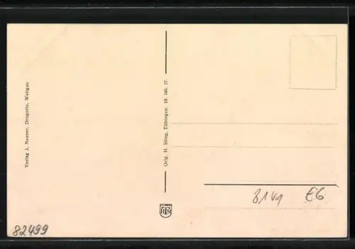AK Wallgau, Ortsansicht mit Alpenpanorama