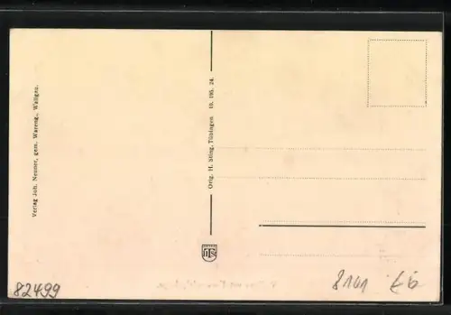AK Wallgau, Karwendelgebirge, Ortsansicht