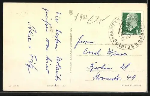 AK Seiffen /Erzgeb., Verschiedene Ortsansichten