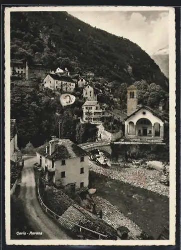 AK Cavio-Rovana, Panorama mit Kirche