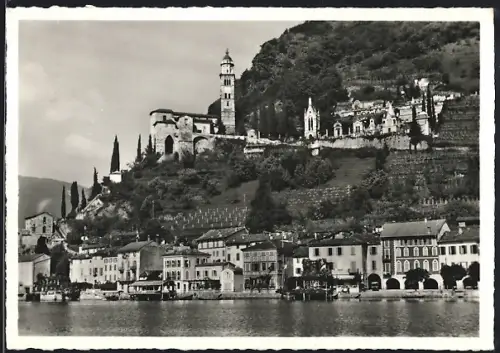 AK Morcote /Lago di Lugano, Panorama