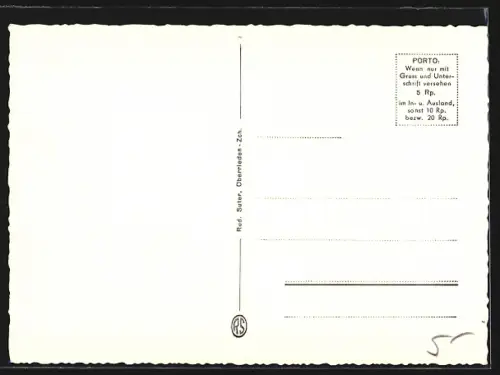 AK Morcote, Säulengang mit Mädchen