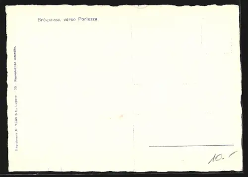 AK Brè-Paese, Panorama verso Porlezza