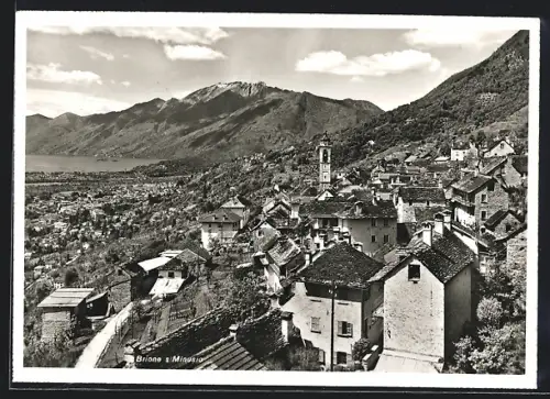 AK Brione-s-Minusio, Panorama mit Bergen