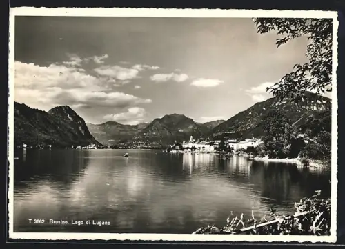 AK Brusino /Lago di Lugano, Panorama mit Bergen