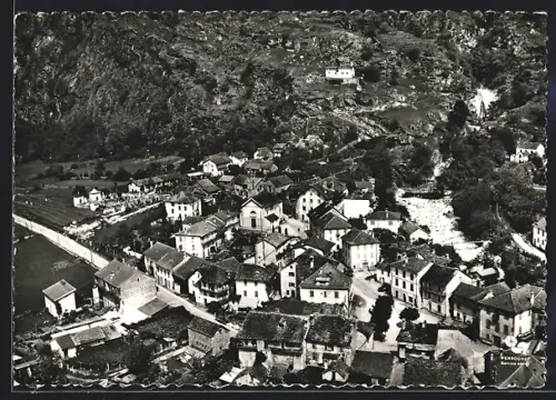 AK Osogny, Panorama, Fliegeraufnahme