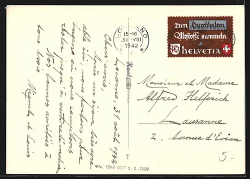 AK Ronco s. A., Panorama mit Kirche