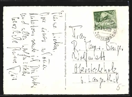 AK Ronco, Blick zur Kirche