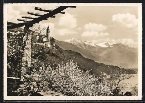 AK Ronco, Panorama mit Bergen