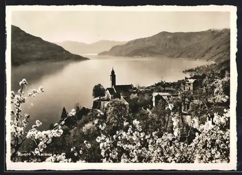 AK Ronco-s-Ascona, Panorama mit Kirche