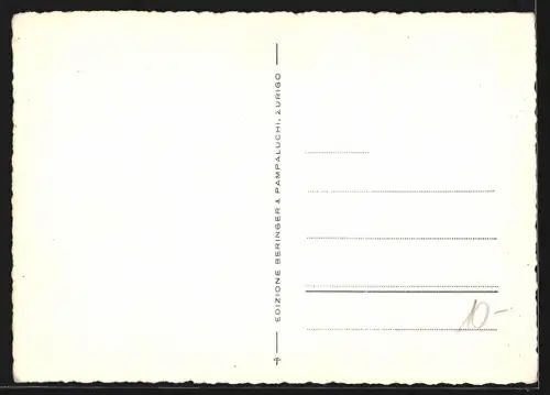 AK Morcote, Panorama mit Kirche