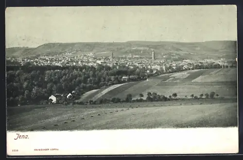 AK Jena, Teilansicht mit Bäumen