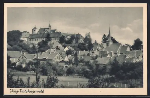 AK Iburg /Teutoburgerwald, Teilansicht mit Schloss