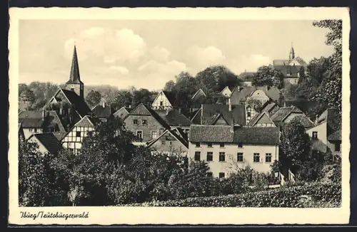 AK Iburg /Teutoburgerwald, Teilansicht mit Kirche