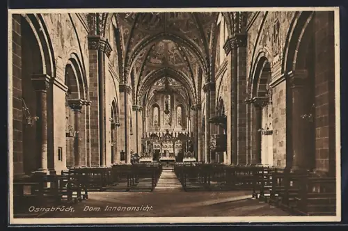 AK Osnabrück, Dom, Innenansicht
