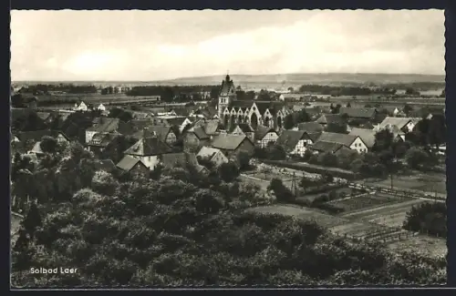 AK Bad Laer, Ortsansicht mit Stadtpfarrkirche