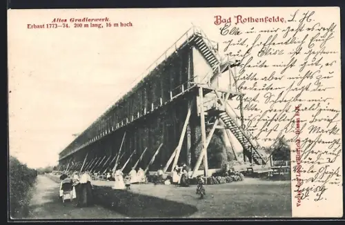 AK Bad Rothenfelde, Altes Gradierwerk, Erbaut 1773-74