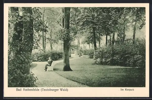 AK Bad Rothenfelde, Im Kurpark