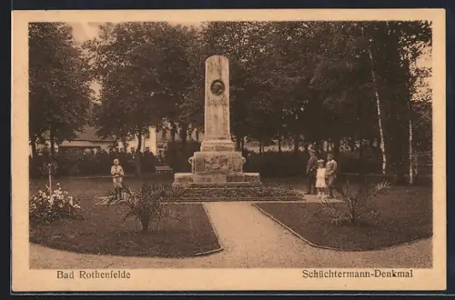 AK Bad Rothenfelde, Schüchtermann-Denkmal