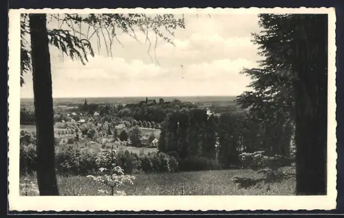 AK Iburg /Teutoburger Wald, Blick vom Urberg auf den Ort