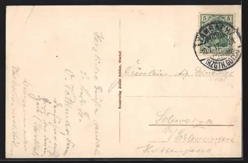 AK Falkenstein / Thür. Wald, An der Strasse Oberhof - Dietherz - Tambach