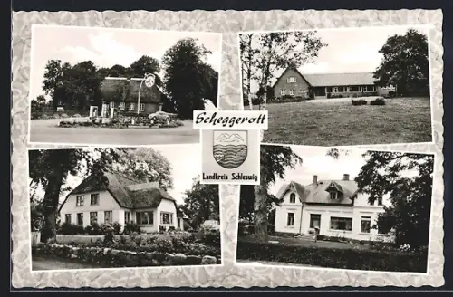 AK Scheggerott, Reethaus, Villa, Wappen