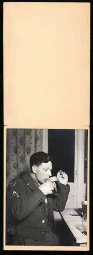 Fotografie Ansicht Berlin, OMGUS Special Service Club 48, amerikanische Besatzungsoldaten in Berlin, Uniform