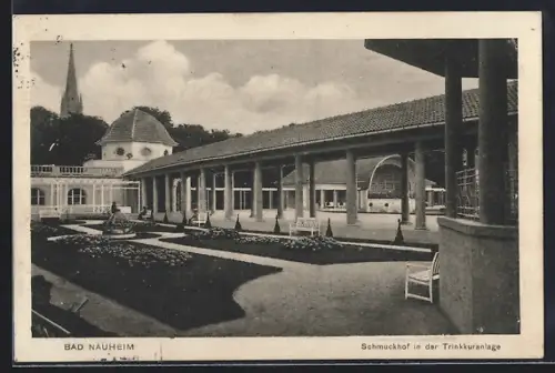 AK Bad Nauheim, Schmuckhof in der Trinkkuranlage