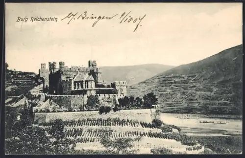 AK Bingen / Rhein, Burg Reichenstein