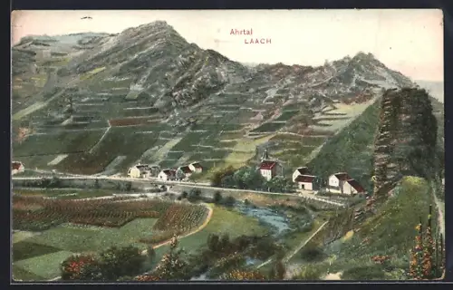 AK Laach /Ahrtal, Panorama mit Bergen