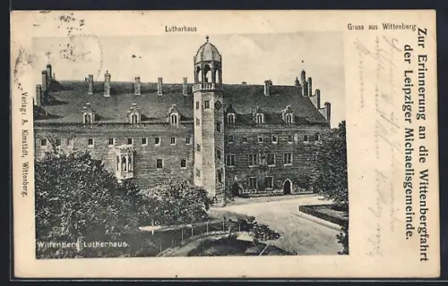 AK Wittenberg / Elbe, Wittenbergfahrt der Leipziger Michaelisgemeinde