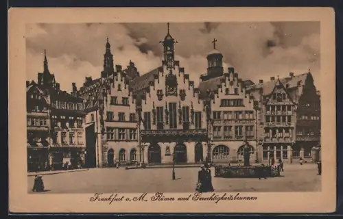 AK Alt-Frankfurt, Römer und Gerechtigkeitsbrunnen