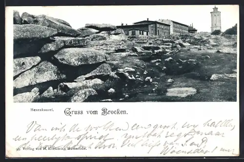 AK Brocken, Hexenkanzel mit Aussichtsturm