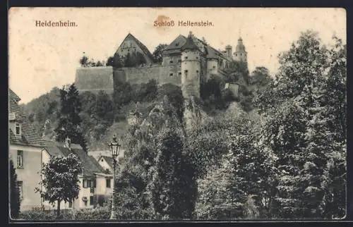 AK Heidenheim / Brenz, Ansicht vom Schloss Hellenstein