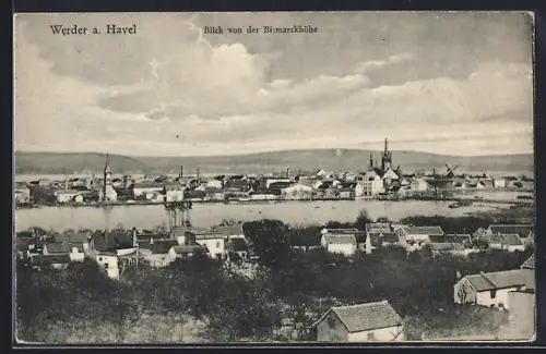 AK Werder / Havel, Panoramablick von der Bismarckhöhe