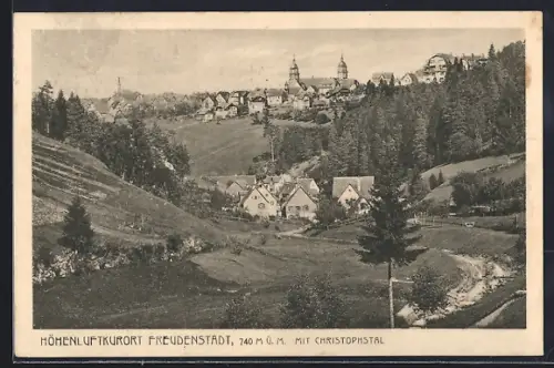 AK Freudenstadt, Christophstal, Stadtansicht