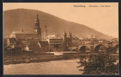 AK Heidelberg / Neckar, Oehlmühle, Alte Brücke